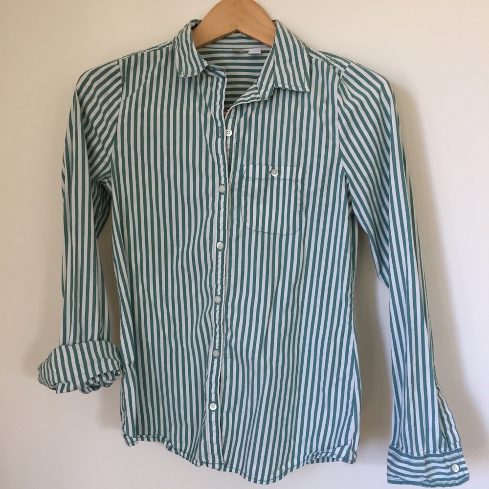 BP candy striped button up
